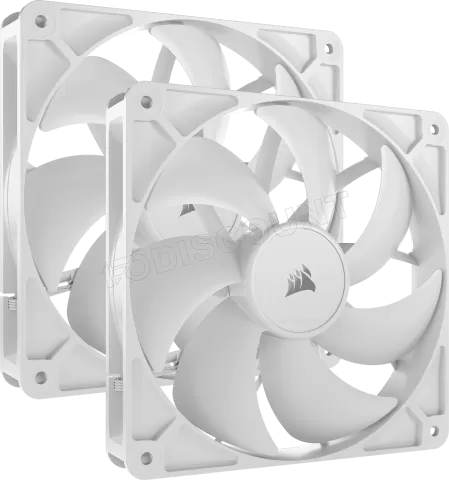 Photo de Lot de 2 Ventilateurs de boitier Corsair RS - 14cm (Blanc)