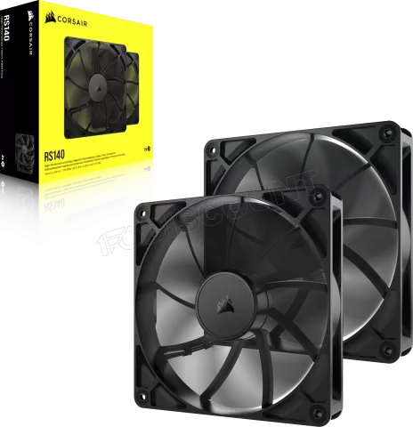 Photo de Lot de 2 Ventilateurs de boitier Corsair RS - 14cm (Noir)