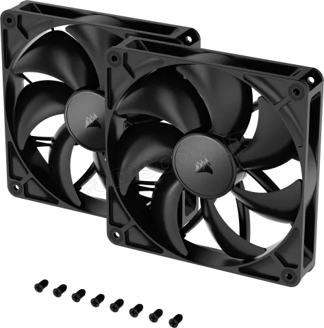 Photo de Lot de 2 Ventilateurs de boitier Corsair RS - 14cm (Noir)