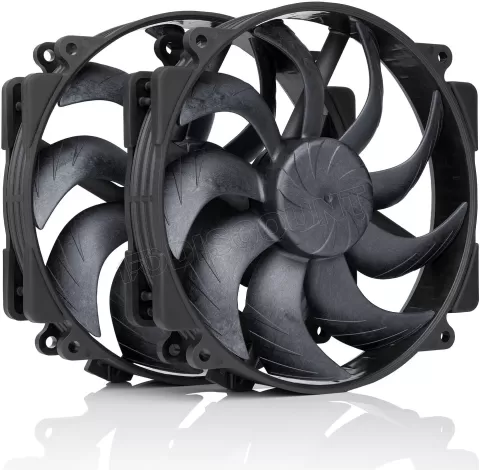 Photo de Lot de 2 Ventilateurs de boitier Noctua NF-A14x25r G2 - 14cm (Noir)