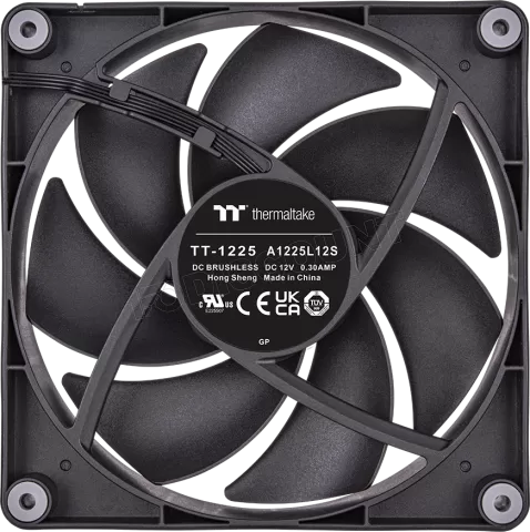 Photo de Lot de 2 Ventilateurs de boitier Thermaltake CT - 12cm (Noir)