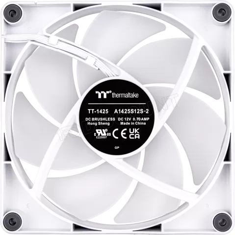 Photo de Lot de 2 Ventilateurs de boitier Thermaltake CT RGB - 14cm (Blanc)