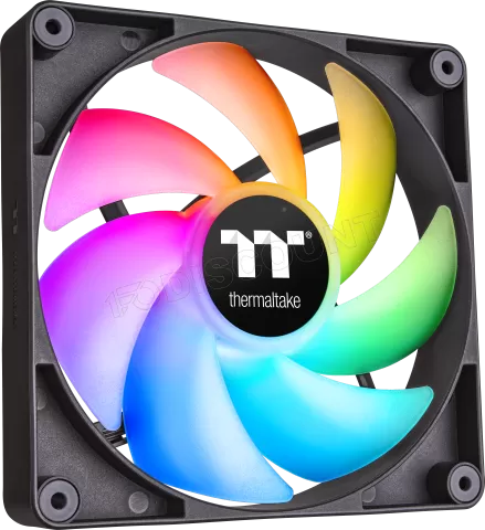 Photo de Lot de 2 Ventilateurs de boitier Thermaltake CT RGB - 14cm (Noir)