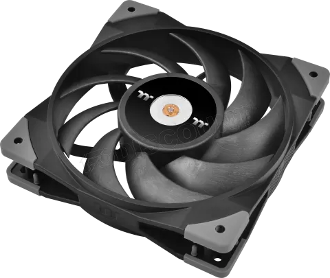 Photo de Lot de 2 Ventilateurs de boitier Thermaltake ToughFan - 12cm (Noir)