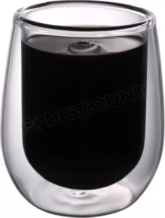Photo de Lot de 2 Verres double paroi Faubourg Lyon 8cl (Transparent)