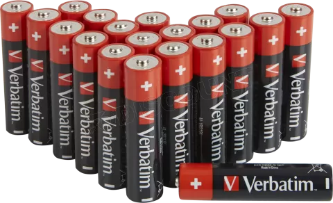 Photo de Lot de 20 piles Alcaline Verbatim Premium type AA (LR6) 1,5V