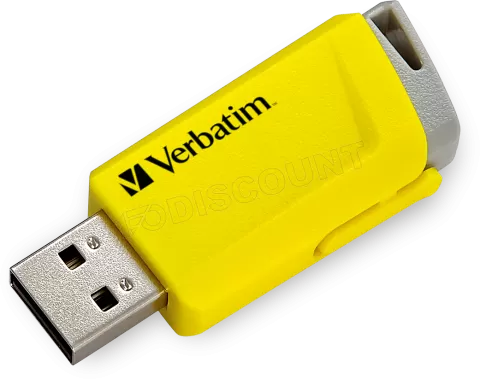 Photo de Lot de 3 Clés USB 3.2 Verbatim Store'N'Click - 16Go (Rouge/Bleu/Jaune)