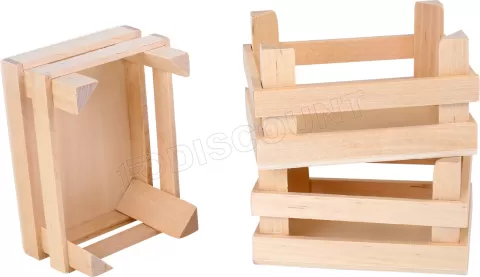 Photo de Lot de 3 petites cagettes en bois Small Foot