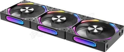 Photo de Lot de 3 Ventilateurs boitier Azza Galaxy Standard RGB - 12cm (Noir)