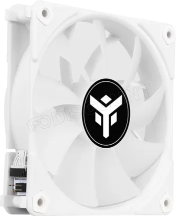 Photo de Lot de 3 Ventilateurs boitier iTek UW12 RGB - 12cm (Blanc)
