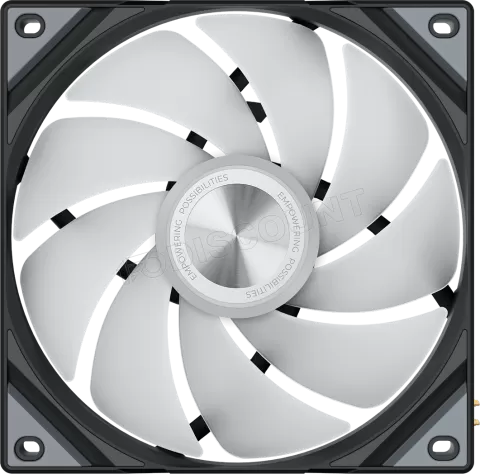 Photo de Lot de 3 Ventilateurs boitier Tryx Rota SL RGB - 12cm (Noir)