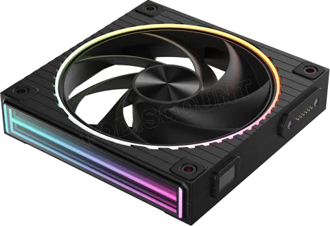 Photo de Lot de 3 Ventilateurs boitier Zalman ZM-DF120 aRGB - 12cm (Noir)