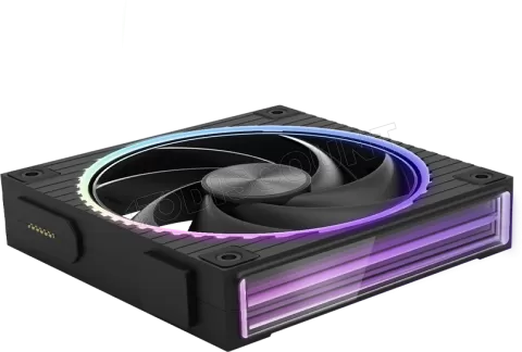 Photo de Lot de 3 Ventilateurs boitier Zalman ZM-DF120 aRGB - 12cm (Noir)