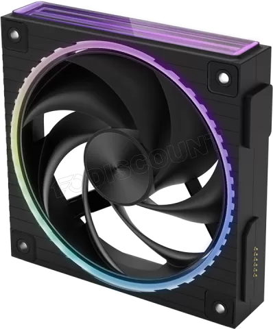Photo de Lot de 3 Ventilateurs boitier Zalman ZM-DF120 aRGB - 12cm (Noir)