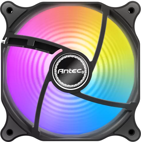 Photo de Lot de 3 Ventilateurs de boitier Antec F12 Racing RGB - 12cm (Noir)