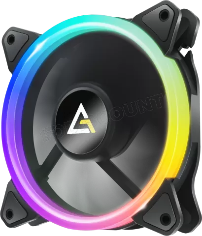 Photo de Lot de 3 Ventilateurs de boitier Antec Neon RGB - 12cm (Noir)