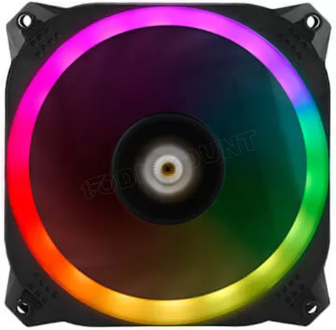 Photo de Lot de 3 Ventilateurs de boitier Antec Prizm 120 RGB 3+2+C 12cm avec 2x bandeaux LED (Noir)