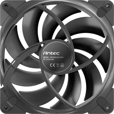 Photo de Lot de 3 Ventilateurs de boitier Antec Tranquil - 14cm (Noir)