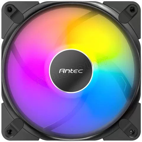 Photo de Lot de 3 Ventilateurs de boitier Antec Tranquil RGB - 12cm (Noir)