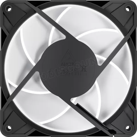 Photo de Lot de 3 Ventilateurs de boitier Arctic P12 Pro Low Noise RGB - 12cm (Noir)