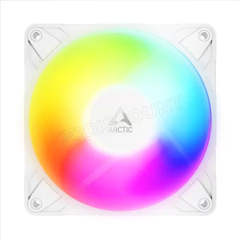 Photo de Lot de 3 Ventilateurs de boitier Arctic P12 Pro Reverse RGB - 12cm (Blanc)