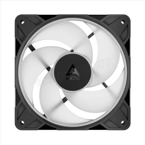 Photo de Lot de 3 Ventilateurs de boitier Arctic P12 Pro Reverse RGB - 12cm (Noir)