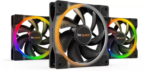 Photo de Lot de 3 Ventilateurs de boitier be quiet! Light Wings RGB - 12cm (Noir)