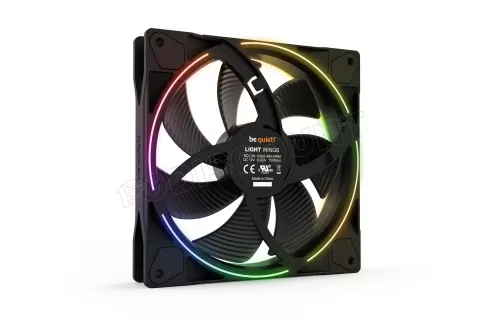 Photo de Lot de 3 Ventilateurs de boitier be quiet! Light Wings RGB - 14cm (Noir)