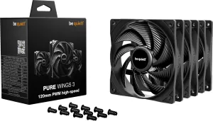 Photo de 3x bequiet Pure Wings 3 HS 12cm