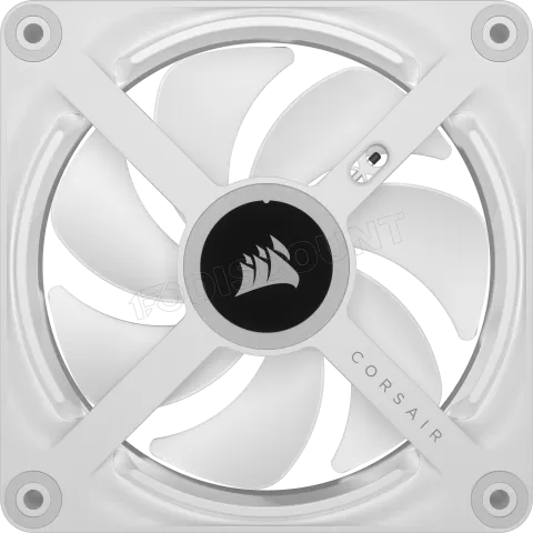 Photo de Lot de 3 Ventilateurs de boitier Corsair iCue Link QX RGB - 12cm (Blanc)