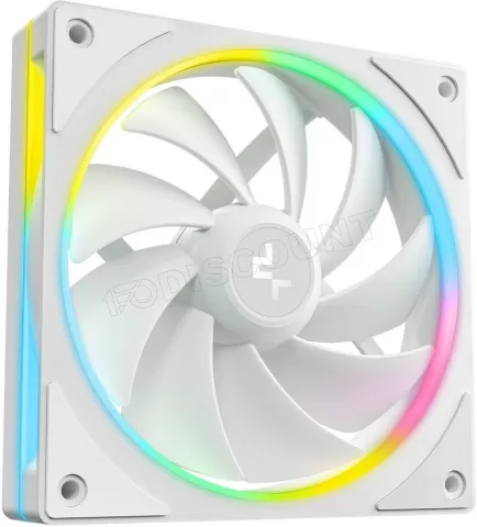 Photo de Lot de 3 Ventilateurs de boitier Deepcool FL12 SE RGB - 12cm (Blanc)