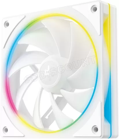 Photo de Lot de 3 Ventilateurs de boitier Deepcool FL12 SE RGB - 12cm (Blanc)
