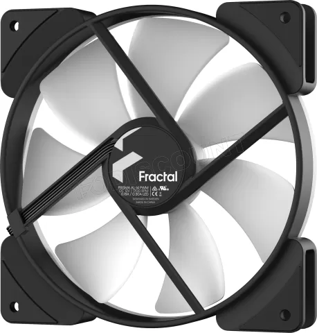 Photo de Lot de 3 Ventilateurs de boitier Fractal Design Prisma AL RGB - 14cm (Noir)