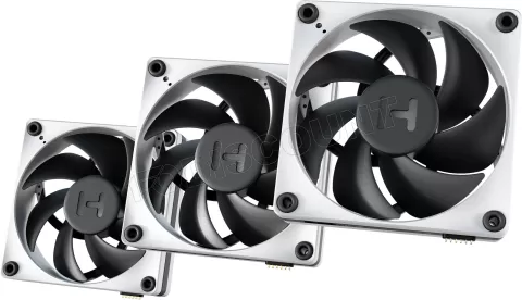 Photo de Lot de 3 Ventilateurs de boitier Hyte Thicc FP - 12cm (Noir/Blanc)