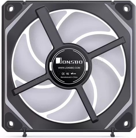 Photo de Lot de 3 Ventilateurs de boitier Jonsbo ZL-120 Reverse RGB - 12cm (Noir)