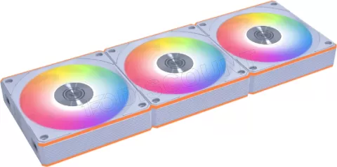 Photo de Lot de 3 Ventilateurs de boitier Lian Li Uni Fan CL Wireless RGB - 12cm (Blanc)