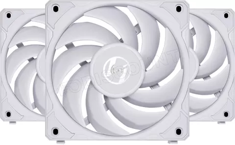 Photo de Lot de 3 Ventilateurs de boitier Lian Li Uni Fan P28 - 12cm (Blanc)