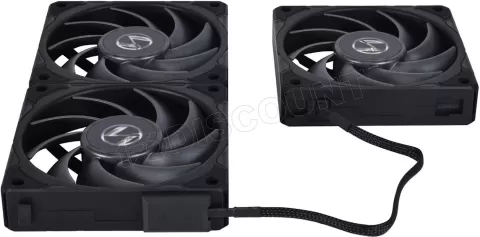 Photo de Lot de 3 Ventilateurs de boitier Lian Li Uni Fan P28 - 12cm (Noir)