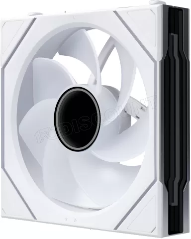 Photo de Lot de 3 Ventilateurs de boitier Lian Li Uni Fan SL-Infinity Flex Reverse RGB - 12cm avec contrôleur (Blanc)