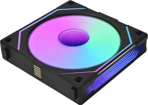 Photo de Lot de 3 Ventilateurs de boitier Lian Li Uni Fan SL-Infinity Reverse RGB - 12cm (Noir)