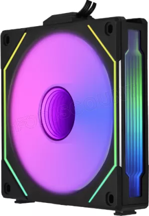 Photo de Lot de 3 Ventilateurs de boitier Lian Li Uni Fan SL-Infinity Reverse RGB - 12cm (Noir)