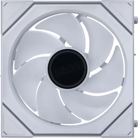 Photo de Lot de 3 Ventilateurs de boitier Lian Li Uni Fan SL-Infinity Wireless Reverse RGB - 12cm (Blanc)
