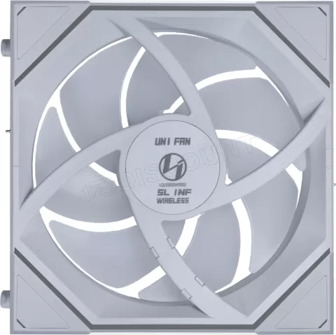 Photo de Lot de 3 Ventilateurs de boitier Lian Li Uni Fan SL-Infinity Wireless RGB - 12cm (Blanc)