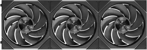 Photo de Lot de 3 Ventilateurs de boitier Lian Li Uni Fan TL Flex Reverse RGB - 12cm avec contrôleur (Noir)