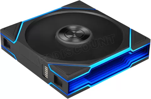Photo de Lot de 3 Ventilateurs de boitier Lian Li Uni Fan TL Flex RGB - 12cm avec contrôleur (Noir)