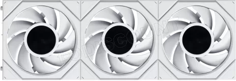Photo de Lot de 3 Ventilateurs de boitier Lian Li Uni Fan TL LCD Flex - 12cm (Blanc)