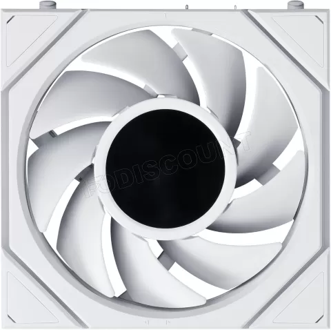 Photo de Lot de 3 Ventilateurs de boitier Lian Li Uni Fan TL LCD Flex - 12cm (Blanc)