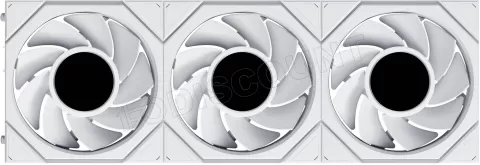 Photo de Lot de 3 Ventilateurs de boitier Lian Li Uni Fan TL LCD Flex Reverse RGB - 12cm (Blanc)
