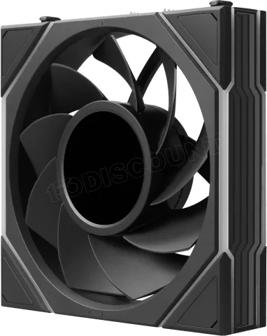 Photo de Lot de 3 Ventilateurs de boitier Lian Li Uni Fan TL LCD Flex Reverse RGB - 12cm (Noir)