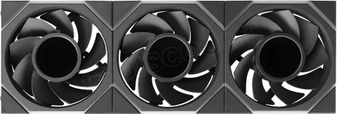 Photo de Lot de 3 Ventilateurs de boitier Lian Li Uni Fan TL LCD Flex Reverse RGB - 12cm (Noir)